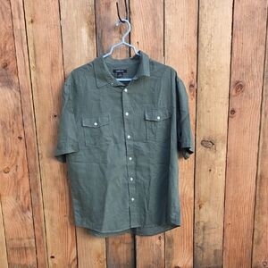 Claiborne Button Down Short Sleeve Shirt